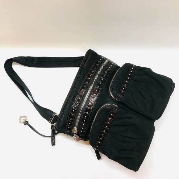 Brighton Black and Brown Crossbody Bag - Picture 3 of 16
